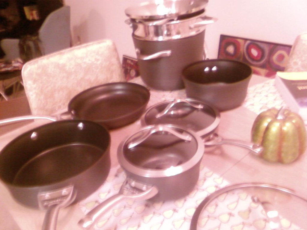 pots and pans New pots and pans! Calphalon! Woot! Heather Krisman