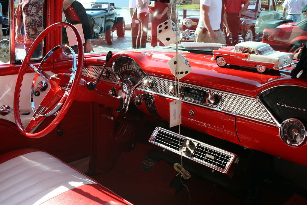 1955 Chevy Interior Car Show Altamonte Springs, Florida Sherrie