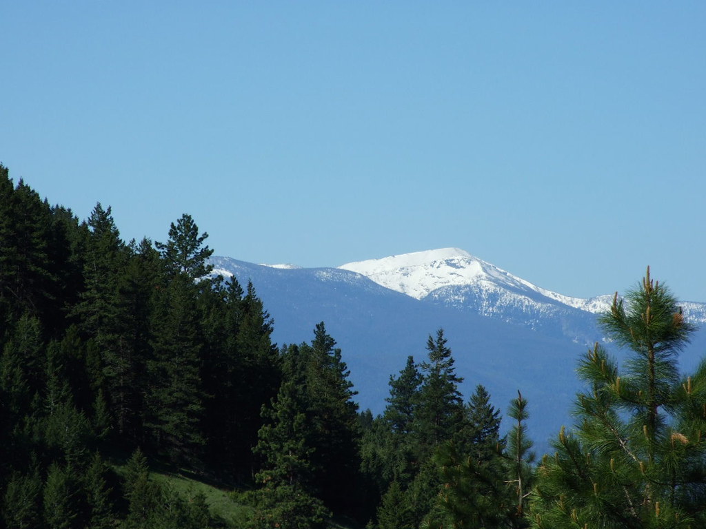 Lolo Peak from Mt Jumbo jenthelibrarian Flickr