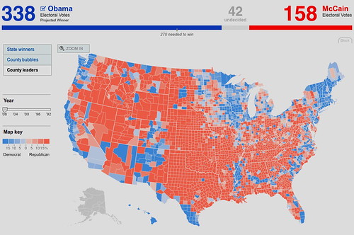 New York Times Presidential Map nytimes2008countymap.jpg New York Times US Presidential … Flickr