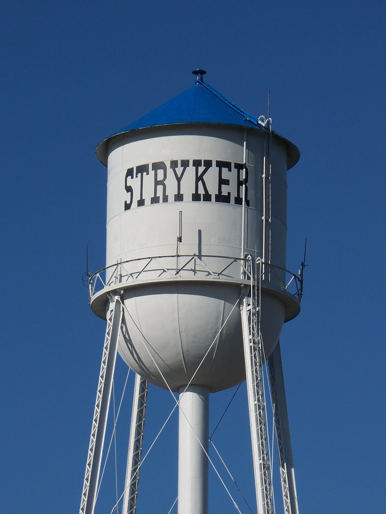 OH Stryker Water Tower Water tower in Stryker, Ohio. Flickr
