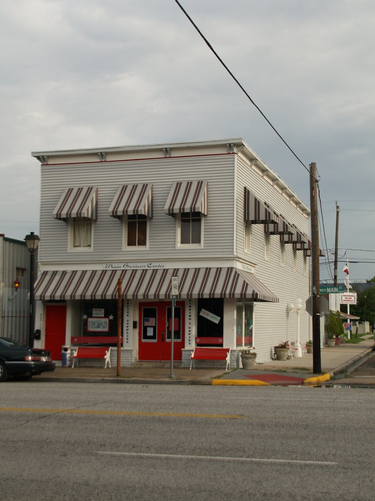 La Porte Texas Historic Old Town Square Buildings and Sign… Flickr