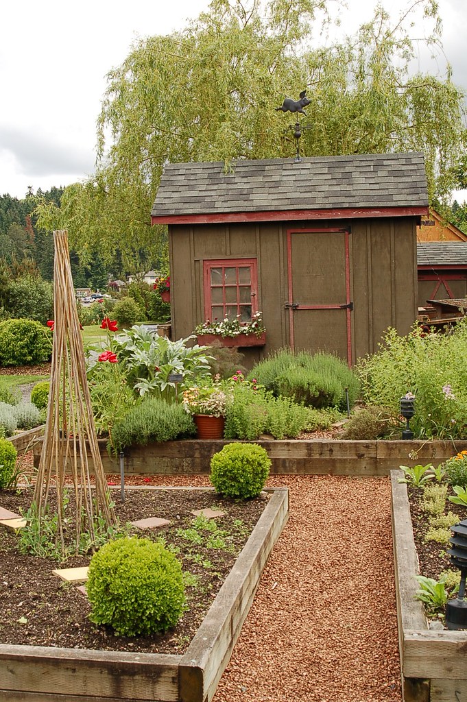 herb garden at the herbfarm willows lodge, woodinville, wa… Flickr