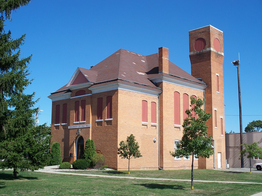 OH Edgerton Village Hall I like the tower on this brick … Flickr