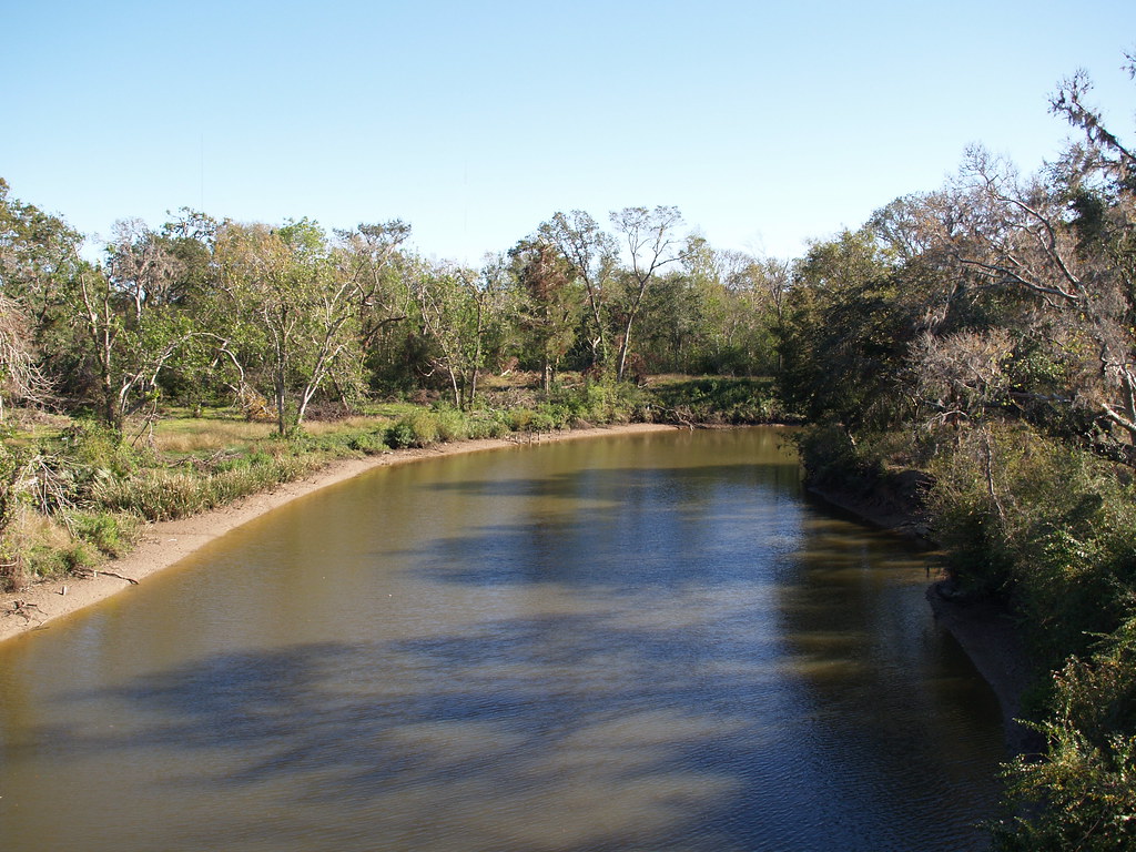 Chocolate Bayou Texas Old Small Town Looking down off a Br… Flickr