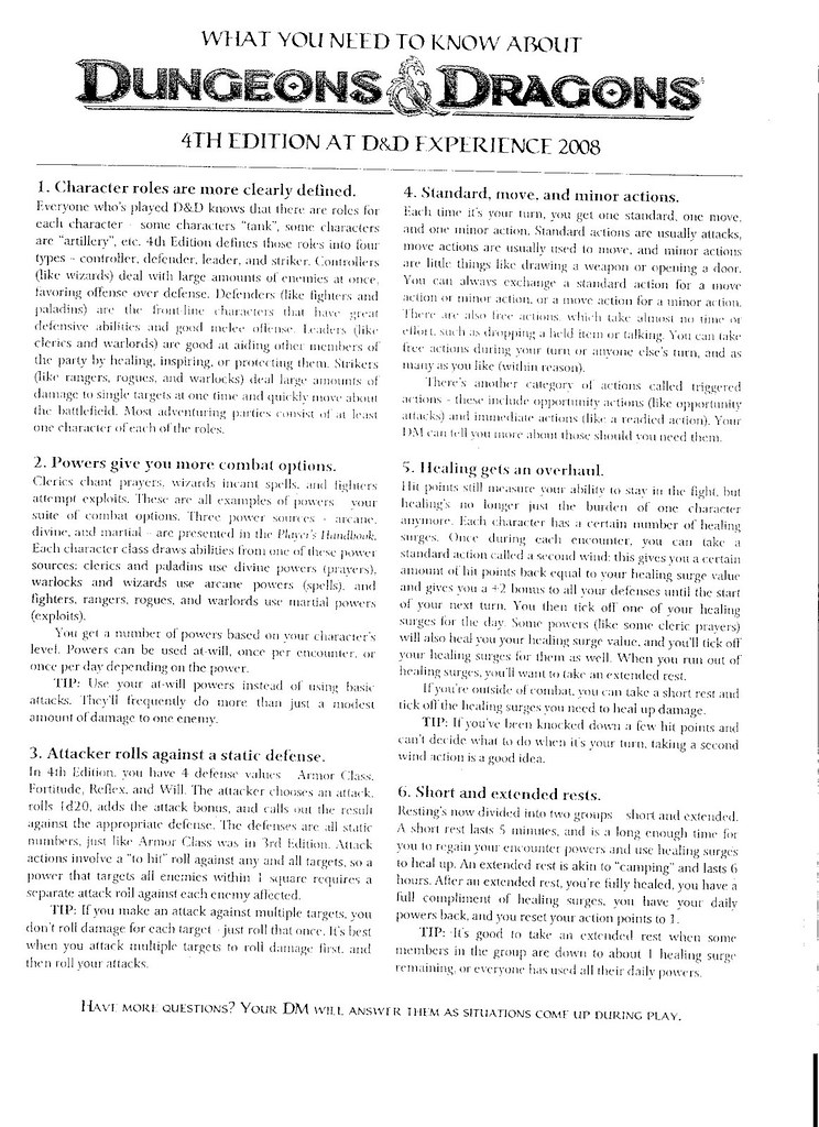 D&D 4e Quick Sheets Front.jpg Matthew Batchelder Flickr