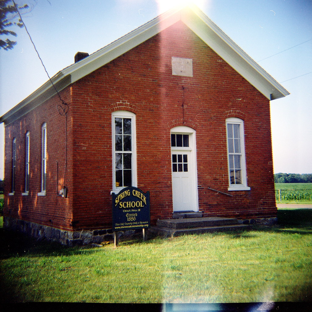 Lomo Spring Creek School House Spring Creek School, Three … Flickr