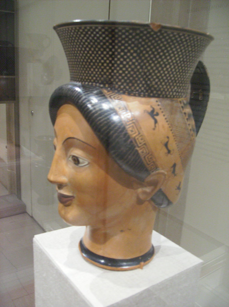 Vase in the shape of a woman's head Vase in the shape of a… Flickr