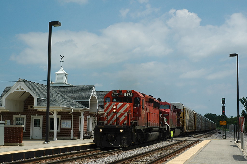 CPRaill detour 195 train Big Timber station West bound 195… Flickr