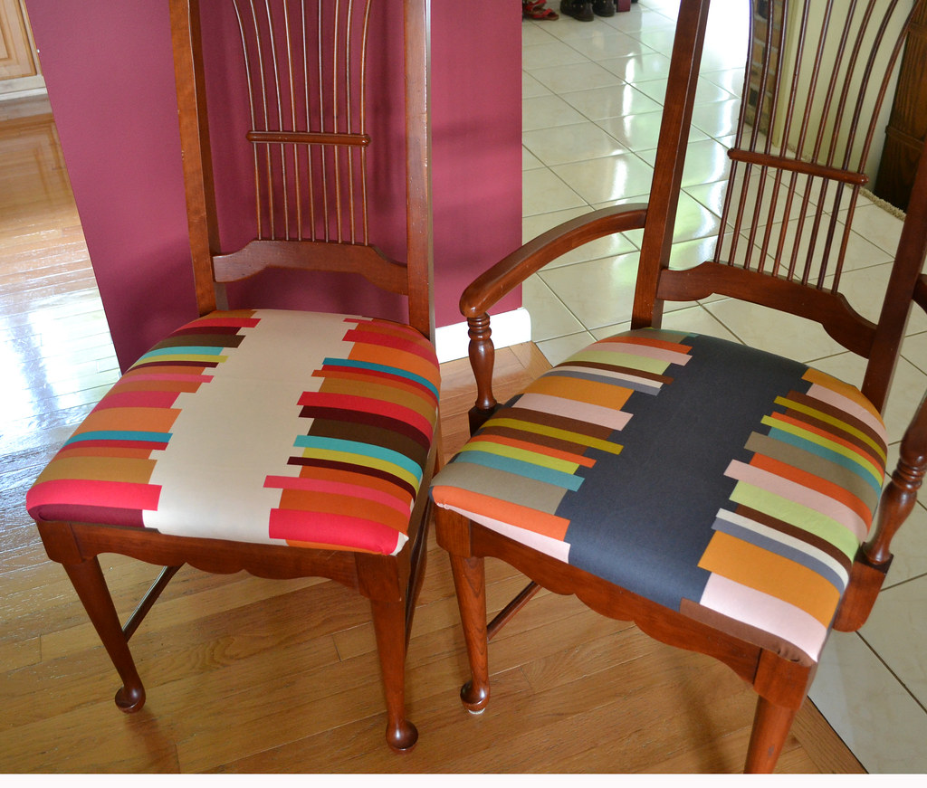 Staples, No Thread Time to reupholster some chairs! Anna M… Flickr