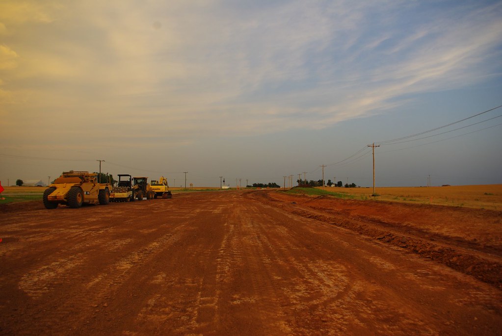 New roadbed realignment of US Highway 281 around Hopeton. … Flickr
