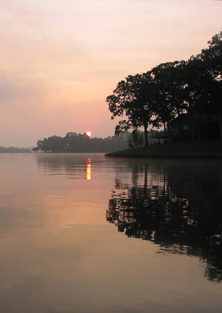 Houston County Lake 3, Texas Kayaking on the lake early