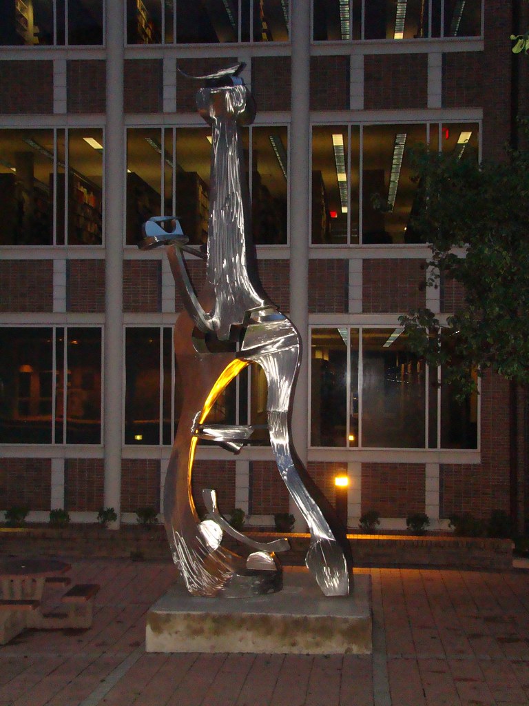 Stainless Steel Sculpture in FAMU's Coleman Library Patio … Flickr