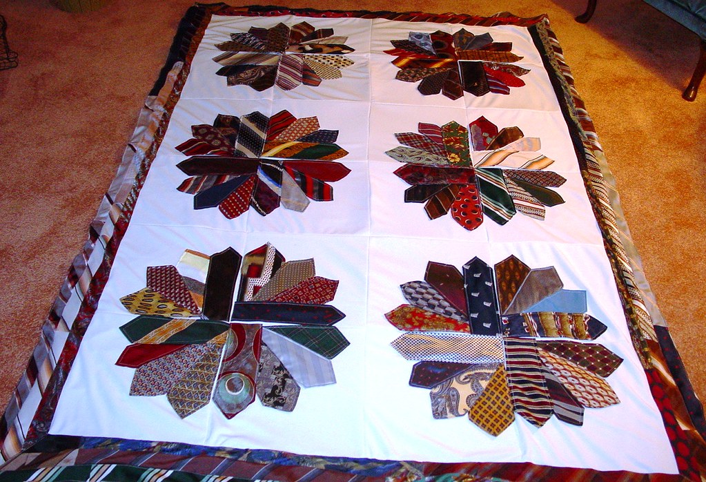 Quilt Neck Tie 01221 Second one made with ties www.flic… Flickr