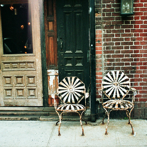Two Chairs, Tribeca They seem to be married. Nesster Flickr