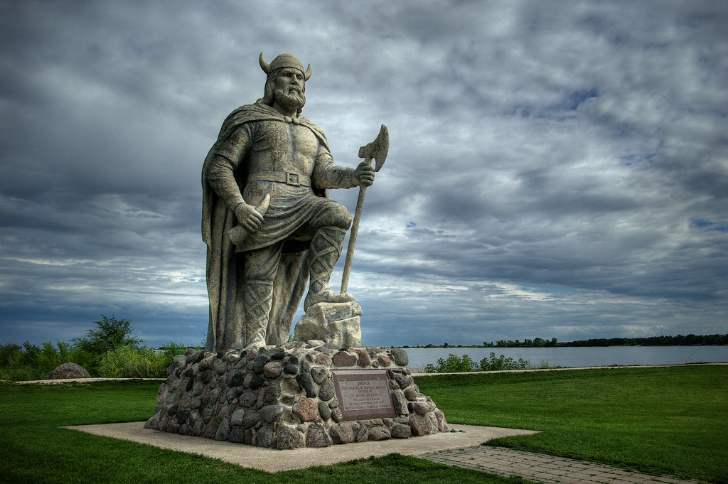 Gimli Viking Gimli, Manitoba. Bryan Scott Flickr