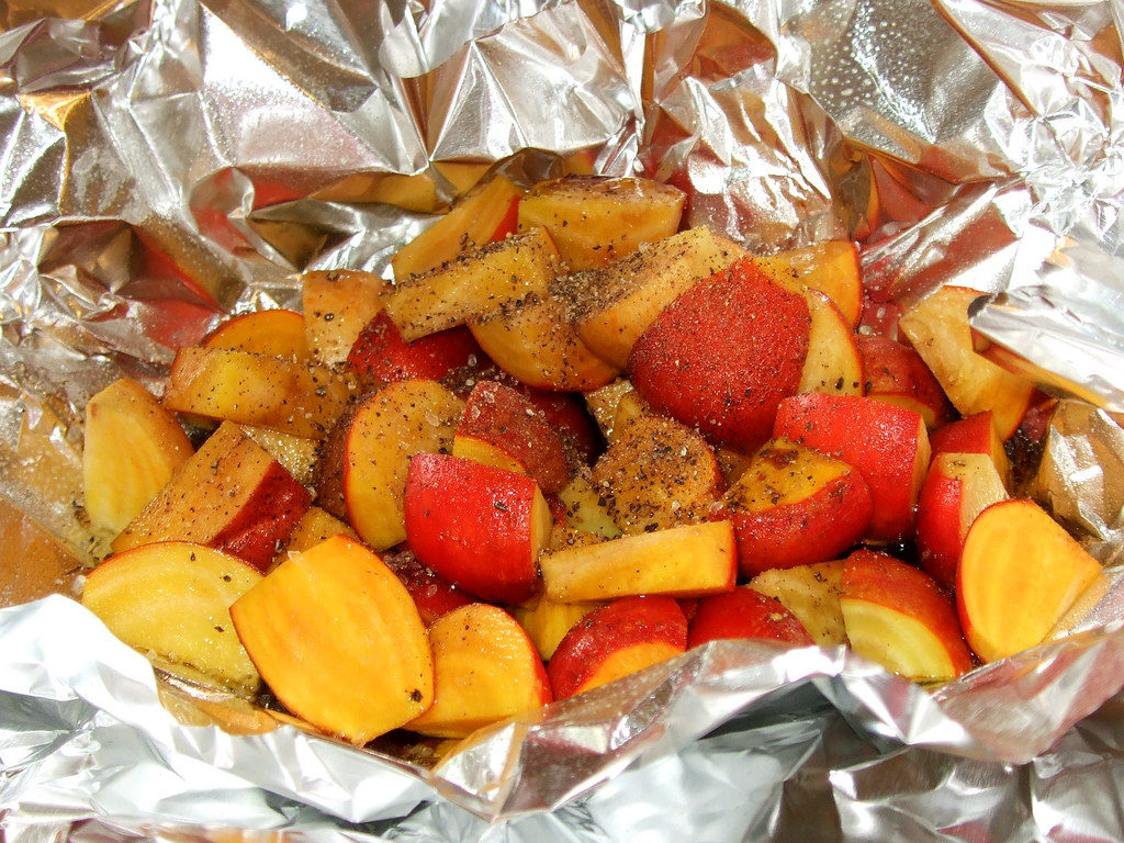 Grillroasted beets before Recipe here. Jess Flickr