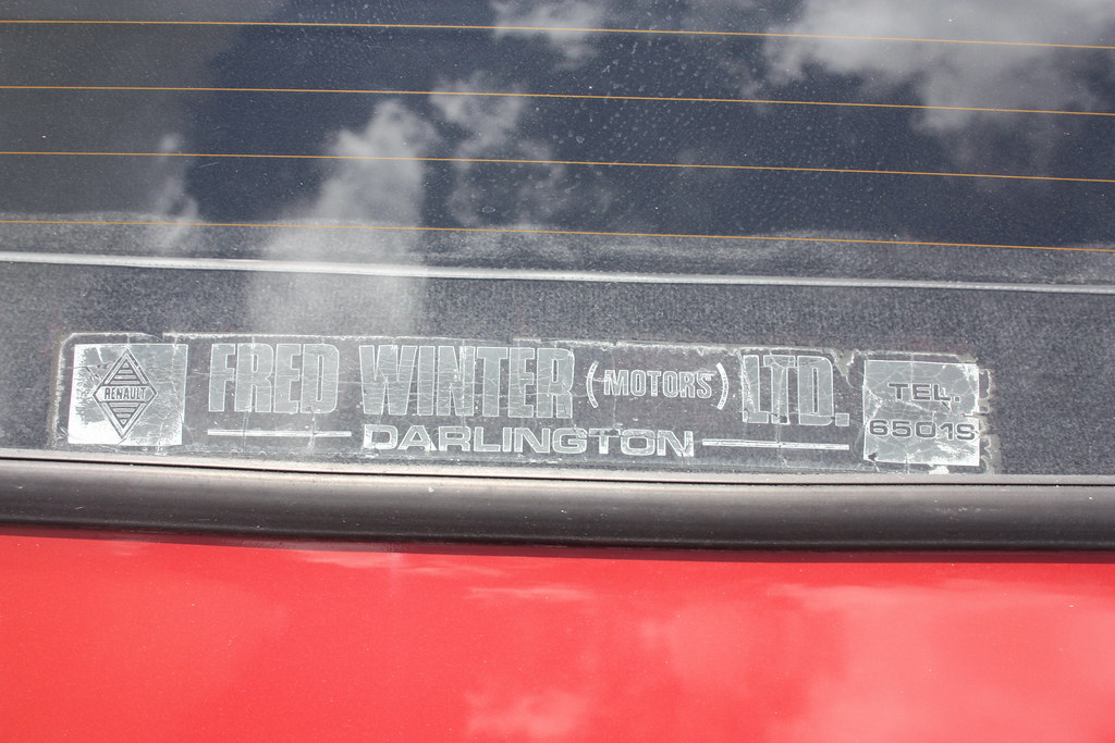 1973 Renault 15 TS Fred Winter Darlington Dealer Sticker Flickr