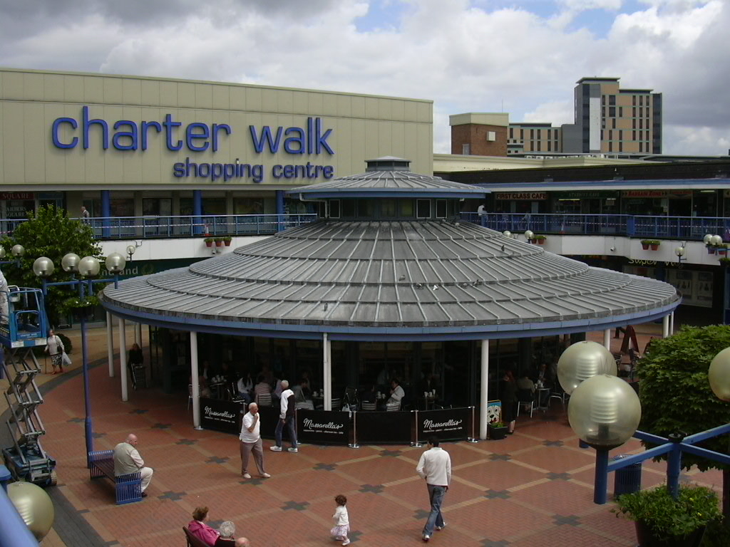 BURNLEY’s Charter Walk shopping centre, Burnley, Lancashire a photo