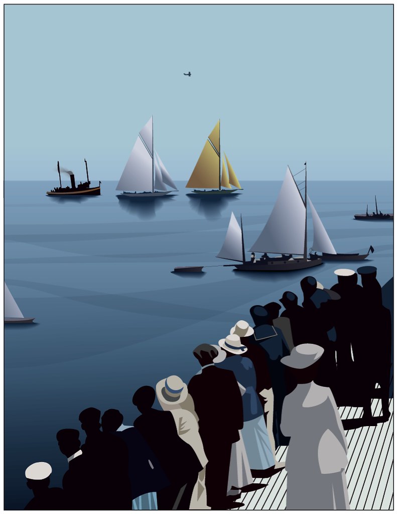 America's Cup Resolute vs Shamrock IV, July 1th 1920 Flickr