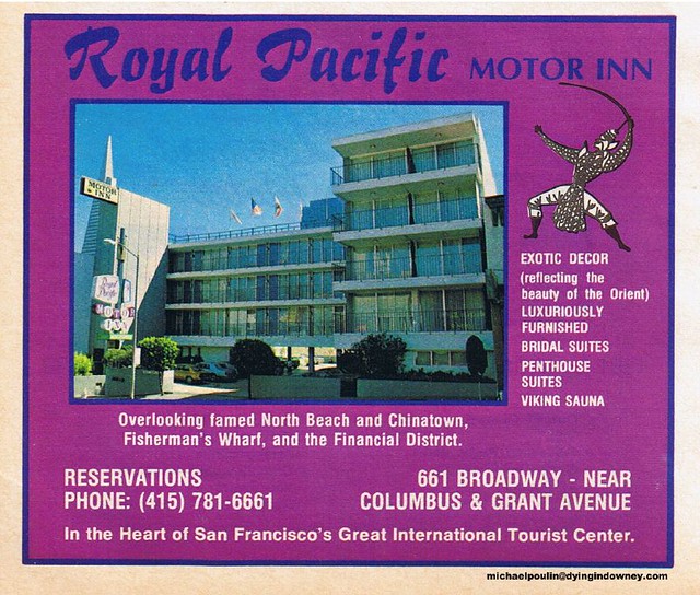 1984 Royal Pacific Motor Inn ad Garage Sale Saturdays scan… Flickr