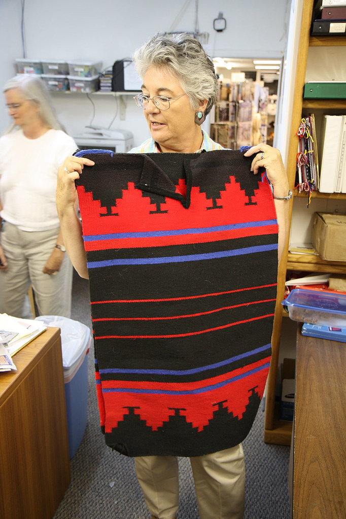 Sharie with Navajo Rug Dress This is a traditional Navajo … Flickr
