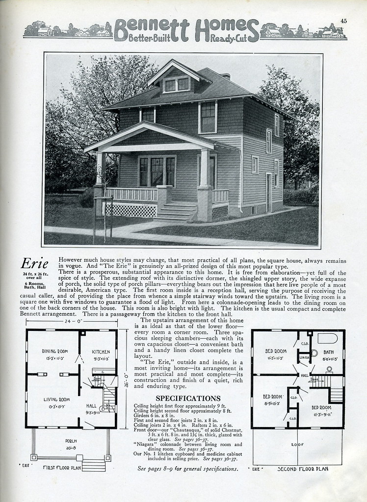 Homes 1920 The Erie Daily Bungalow Flickr
