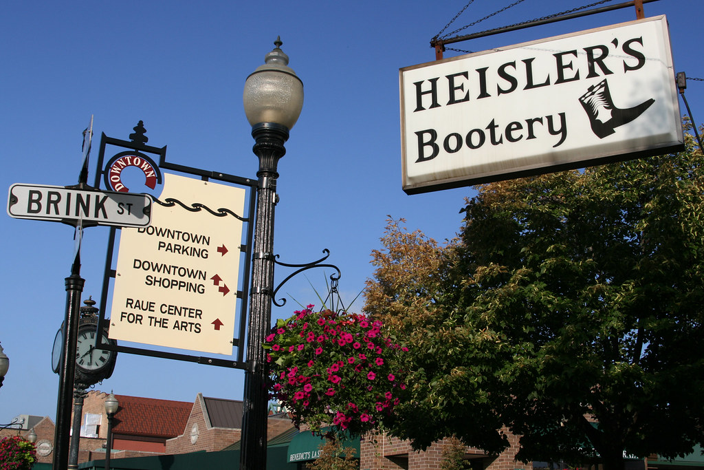 Heisler's Bootery The Heisler's Bootery sign on Brink St. … Flickr