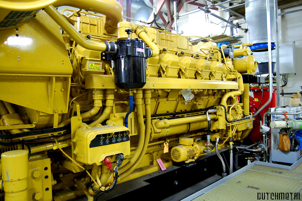 Caterpillar Diesel ship engine One of the four Caterpillar… Flickr