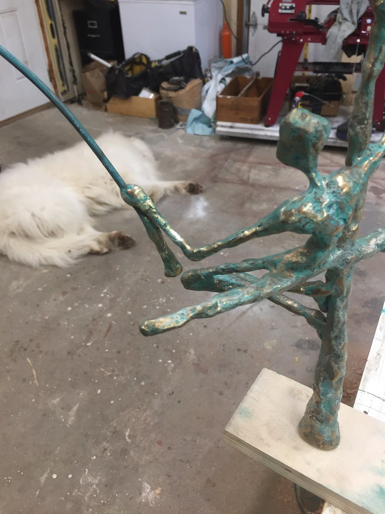 brass sculpture repaired repaired this by TIG welding bras… Flickr