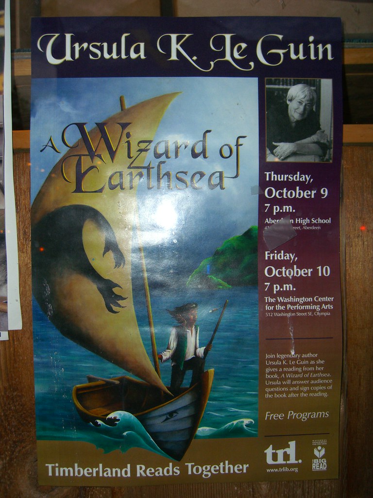 Ursula K. Le Guin flyer calendar Jason Taellious Flickr
