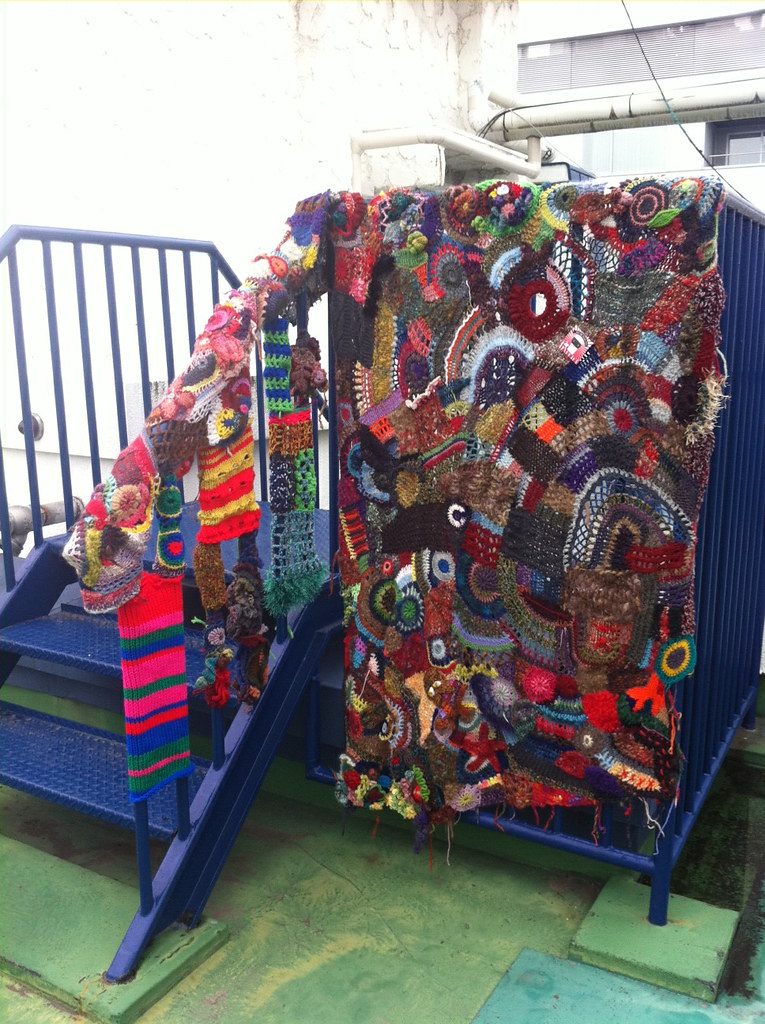 International Yarn Bombing Day June 11th 2011 chika Flickr