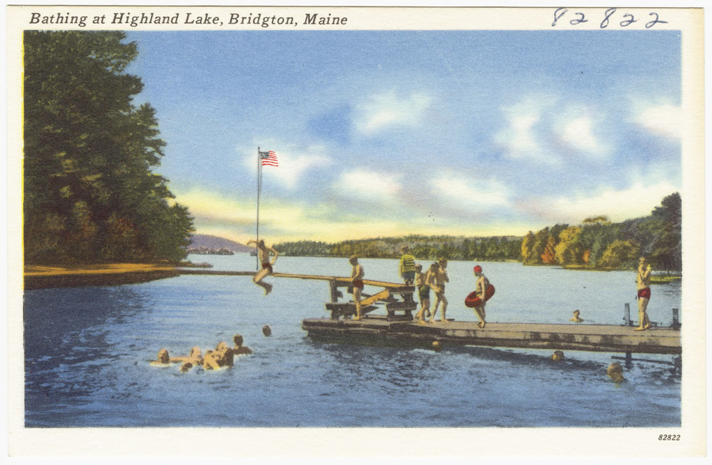 Bathing at Highland Lake, Bridgton, Maine File name 06_10… Flickr