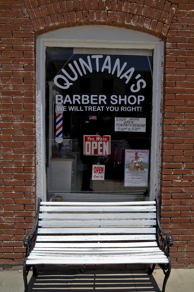 Quintana's Barber Shop, Marfa, TX WesWhiddon Flickr