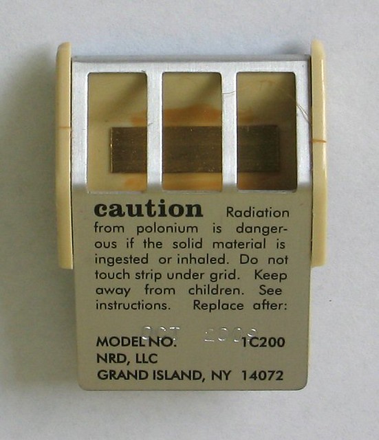 Polonium 210 in antistatic cartridge The antistatic pl… Flickr