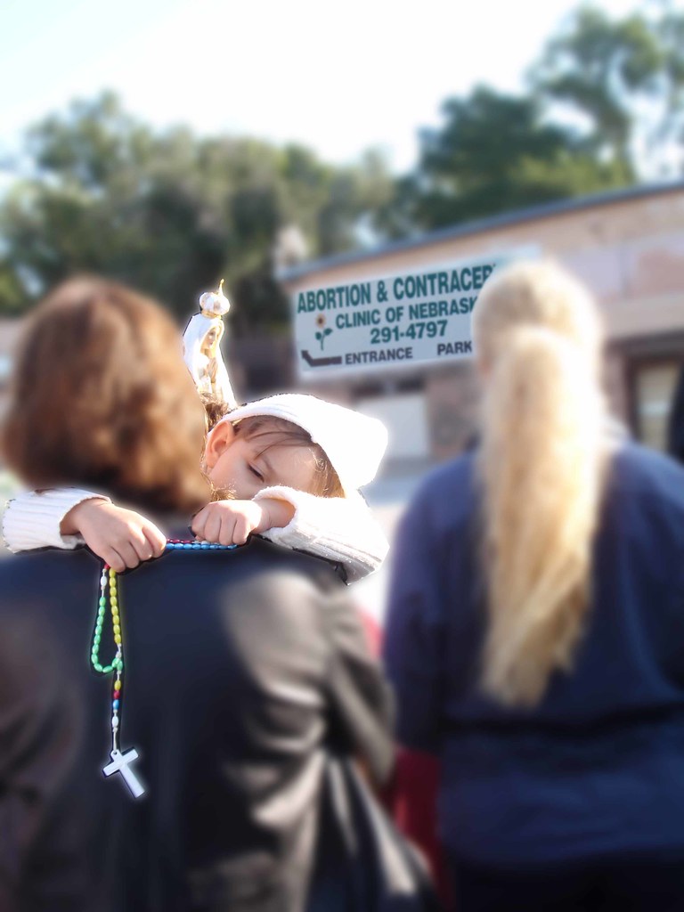 fatima statue in Nebraska abortion mill Our Lady of Fatima