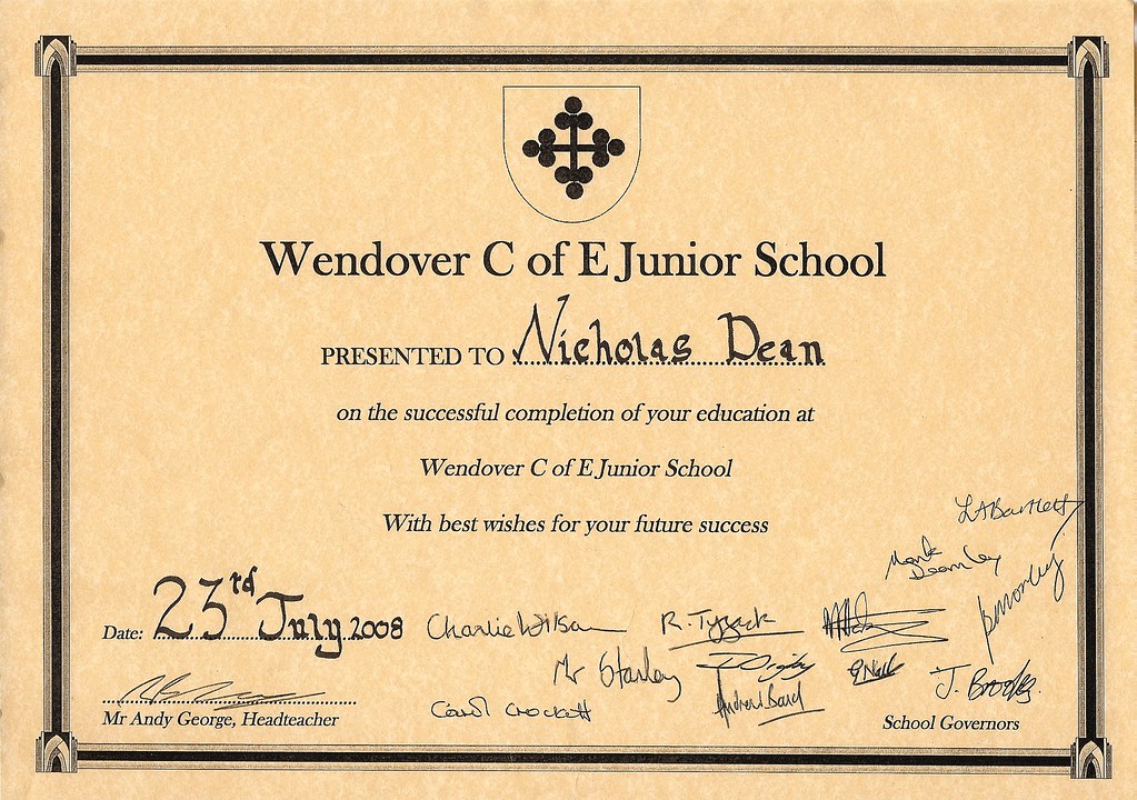 Nick's Leavers Certificate Wendover Junior School Flickr