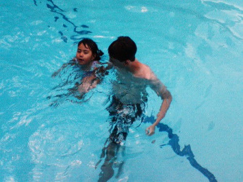 Learning to Tread Water I Patrick teaching his cousin Eden… Flickr
