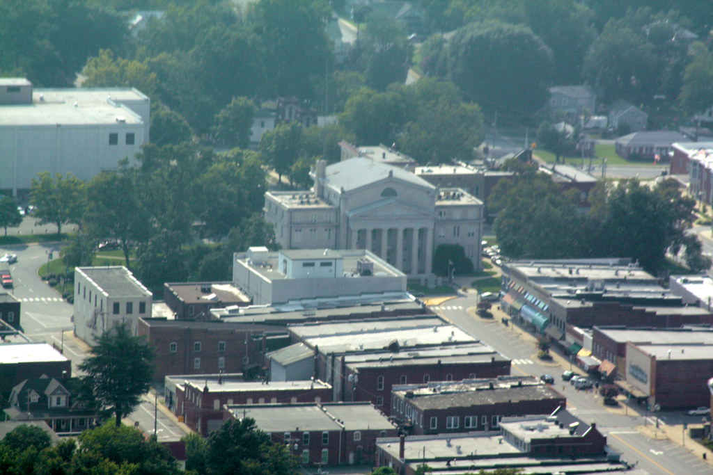 Downtown Lincolnton from the Air Lincoln County Courthouse… Flickr