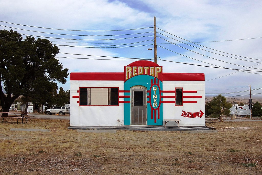 New Mexico, Edgewood, Red Top Diner (7,219) Earl Leatherberry Flickr