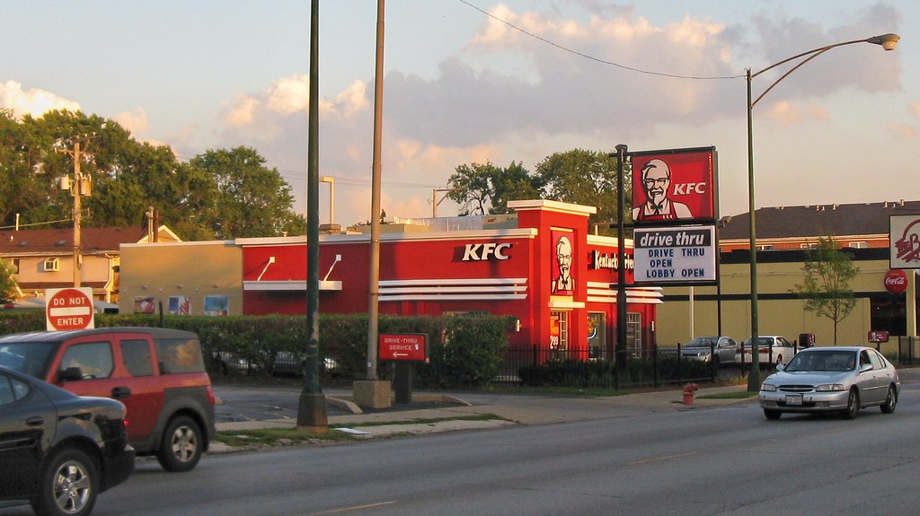 The recently remodeled KFC restaurant on North Harlem Aven