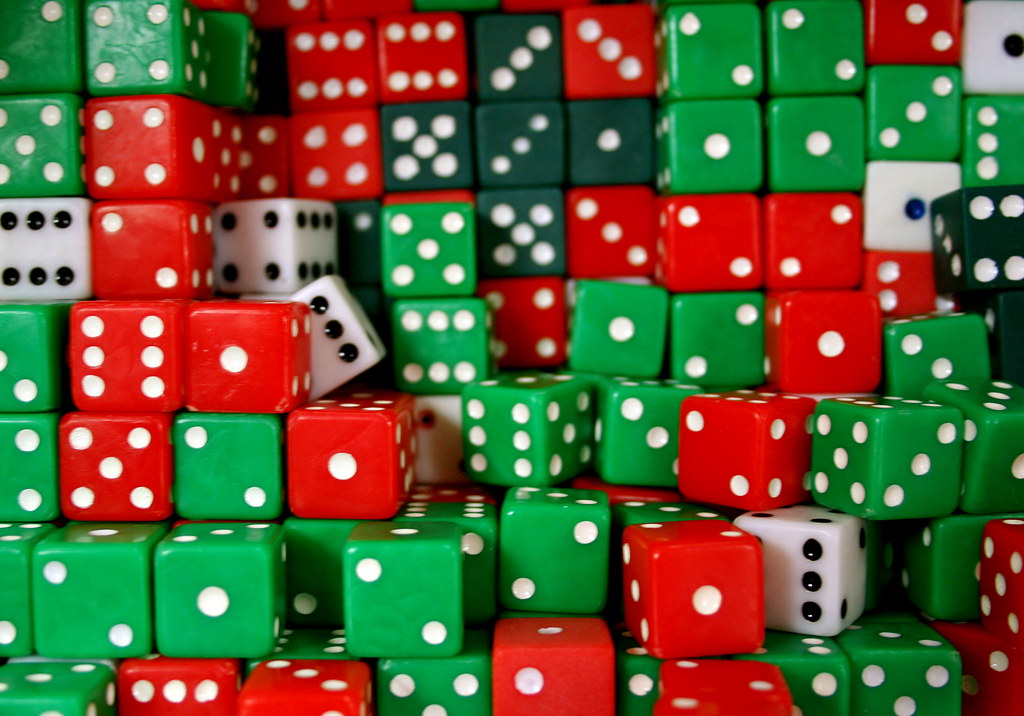 Bulk Dice Wall of dice at Archie McPhee zoomar Flickr