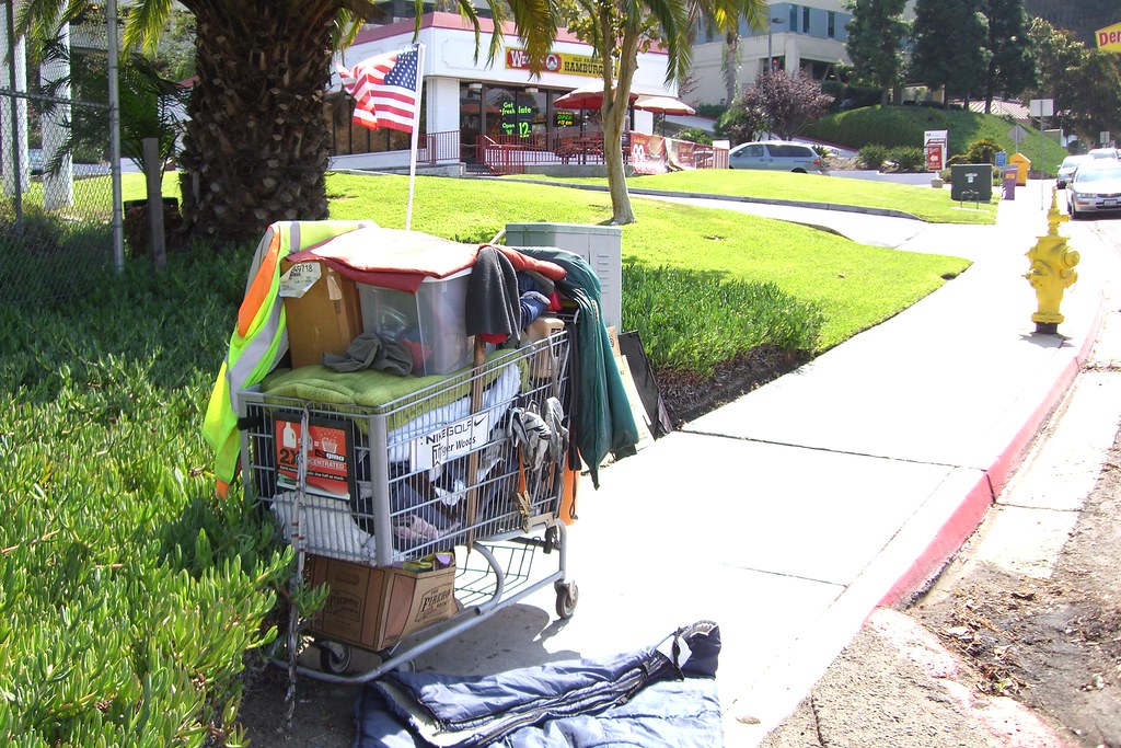 Homeless Cart in San Diego A shopping cart full of stuff n… Flickr