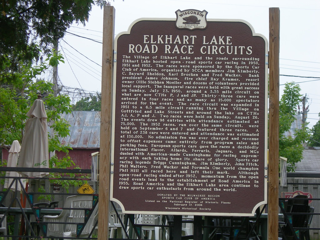 Elkhart Lake Road Race Circuits Marker Elkhart Lake, Wisco… Flickr