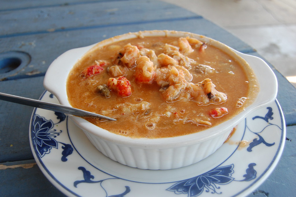 Breaux Bridge Frenchified seafood gumbo at Chez Jacquelin… Flickr