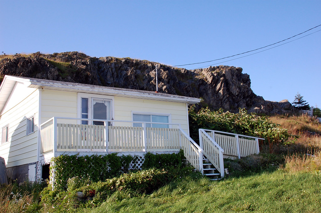 cozy town of port de grave, a very small house on a hill Flickr