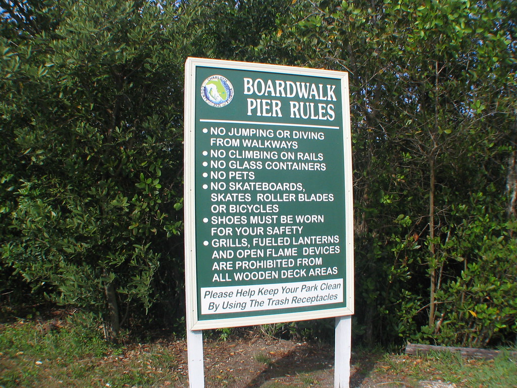 El Jobean Fishing Pier rules E L Weems Flickr