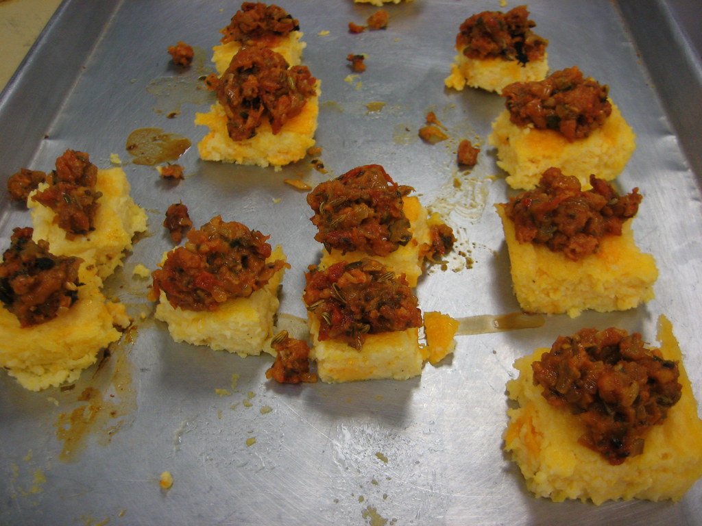 Cheese Grit Bars with Andouille Ragout This was my favorit… Flickr