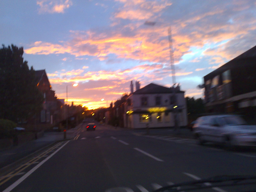 Sunset 2 Leeds sunset from the car on the way home from Lo… Flickr