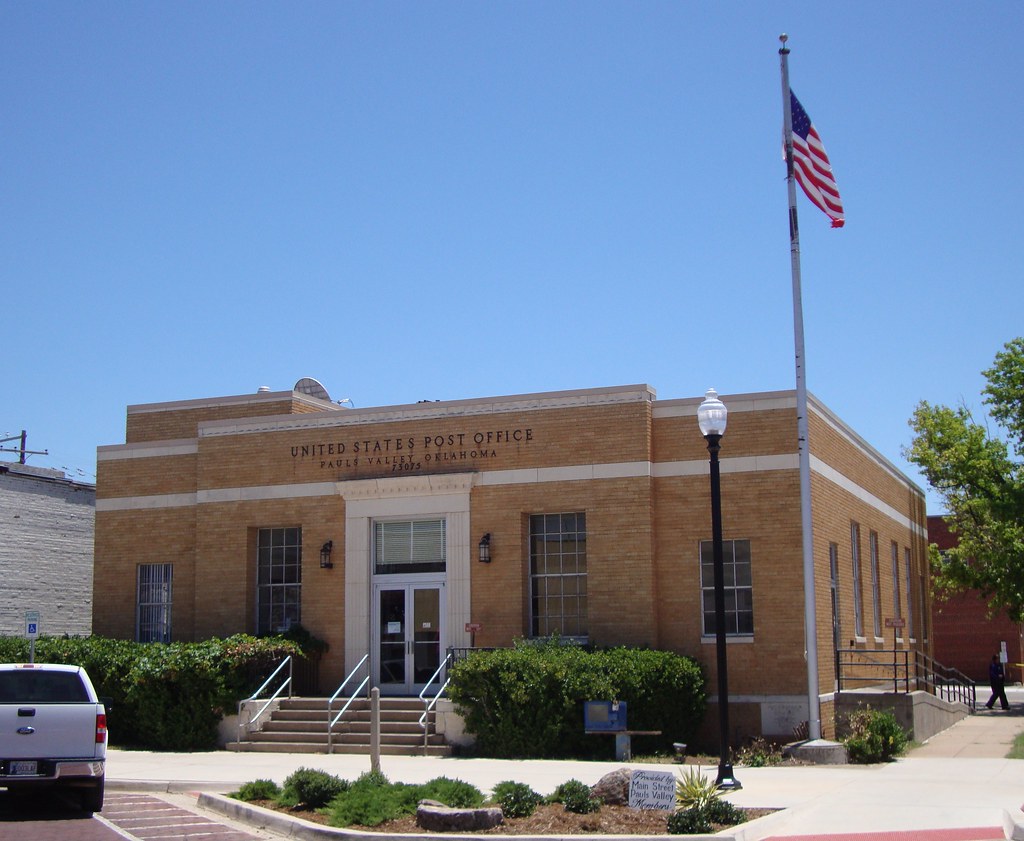 Post Office 73075 (Pauls Valley, Oklahoma) Built in 1935, … Flickr